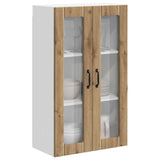 Wall Glass Cabinet LUCCA Artisan Oak 60 x 31 x 100 cm 885184