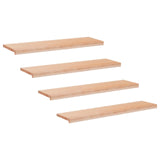 Stair Treads 4 pcs 110 x 30 x 2 cm Natural Solid Beech Wood 3446194