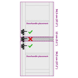 Interior Door ORKDAL Brown 83 x 202 cm 4102693