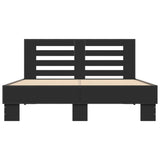 Bed Frame without Mattress Black 135x190 cm Double 3280122