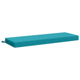 2-Piece Bench Cushions SOEST 2 pcs 100% Polyester Turquoise 949657