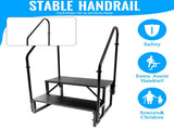 RV Step Stool, 2 Step Ladder, Hot Tub Steps with 2 Handrails, Heavy Duty Ladder Shelf Bookcase, 5th 98745612