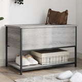 Storage Bench Grey Sonoma 70x42.5x47 cm Engineered Wood 839021