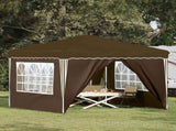Pop-up Party Tent 288 x 288 x 245 cm Taupe Oxford Fabric 42019773
