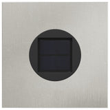 Solar LED Pathway Light 2 pcs Silver Stainless Steel 879734