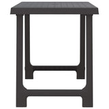 Camping Table Anthracite 79x56x64 cm PP Wooden Look 364735