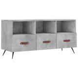 TV Cabinet Concrete Grey 102x36x50 cm Engineered Wood 829008