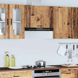 Kitchen Wall Cabinet Porto Old Wood Engineered Wood 854085