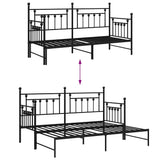 Daybed Frame Black 75 x 190 cm Steel 42002663