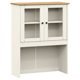 Highboard "VIGO" White 80x40x176 cm Solid Wood Pine 3200584
