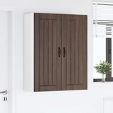 Wall Cabinet LUCCA Brown Oak 80 x 31 x 100 cm Engineered Wood 885152
