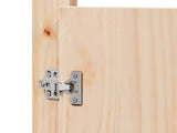 Kitchen Door MEPPEL 2 pcs Cream 50 x 9 x 82 cm Solid Pine wood 868170