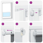Roller Blind Blackout 160 x 230 cm off White 240176
