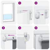 Roller Blind Blackout 160 x 230 cm off White 240176