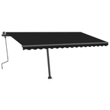 Manual Retractable Awning with LED 400x300 cm Anthracite 3069744