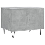 ZNTS Coffee Table Concrete Grey 60x44.5x45 cm Engineered Wood 830952