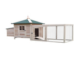 Chicken Coop Small Animal Pet Cage w/ Nesting Box Outdoor Run Backyard Wooden T3398P350032