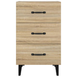 ZNTS Bedside Cabinet Sonoma Oak 40x40x66 cm Engineered Wood 812090