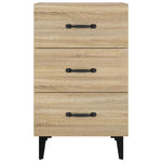 ZNTS Bedside Cabinet Sonoma Oak 40x40x66 cm Engineered Wood 812090