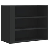 Wall Cabinet Black 75x35x60 cm Engineered Wood 848417