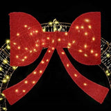 Wreath with 150 LEDs Warm white 121 x 121 x 10 cm PET 42019138
