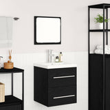 Bathroom Furniture Set 2 pcs Black Oak Engineered Wood 3393508