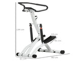 Foldable Stepper Machine with 12-Level Hydraulic Resistance, Step Machine Exerciser with LCD Monitor T3398P376848