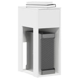 Computer Tower Stand with Drawer White 30x44x74 cm 858731