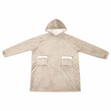 Blanket Hoodie Beige M Fleece and Flannel 42017181