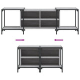 TV Cabinet Grey Sonoma 153x37x50 cm Engineered Wood 837605