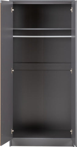 ZNTS Malvern 2 Door Wardrobe Bedroom Set 100-108-061