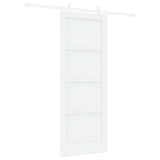 Sliding Door White 78 x 202 cm Solid Pine Wood 3333555