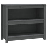 Book Cabinet Grey 80x35x68 cm Solid Wood Pine 821676