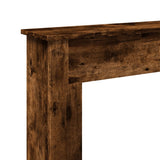 Fireplace Surround Smoked Oak 75x20x87.5 cm Engineered Wood 854584