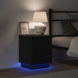 Bedside Cabinet 2 pcs Black Oak 39 x 34.5 x 50 cm 869597