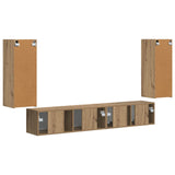 TV Cabinet Set 4 pcs Artisan Oak Engineered Wood 3409167