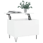 ZNTS Coffee Table High Gloss White 60x44.5x45 cm Engineered Wood 830950