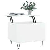 ZNTS Coffee Table High Gloss White 60x44.5x45 cm Engineered Wood 830950