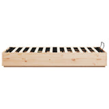 Ottoman Bed Frame with Storage Natural 140 x 200 cm 3418750