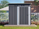 5x3 FT Outdoor Metal Storage Shed, Garden Tool Shed with 2 Vents, Weatherproof Color-Coated Steel, W5718P462144