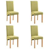 Dining Chairs 4 pcs Green Fabric 249278