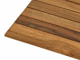 Table Top 40 x 40 x 3.5 cm Square Solid Teak Wood Natural 42033143