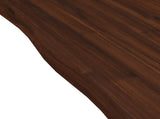 Live Edge Table Top 120 x 40 x 3.5 cm Rectangular Dark Brown 938578