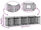 Gabion Raised Bed Silver 42033293