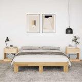 Bed Frame without Mattress 160x200 cm Solid Wood Oak 851953