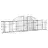 Arched Gabion Baskets 6 pcs 200x30x40/60 cm Galvanised Iron 3146051