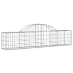 Arched Gabion Baskets 12 pcs 200x30x40/60 cm Galvanised Iron 3146057