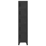 Locker Cabinet Anthracite 38x40x180 cm Steel 339791