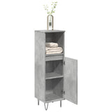 Bathroom Cabinet Concrete Grey 30x30x100 cm Engineered Wood 857207