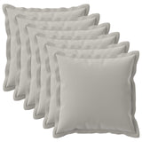 Cushion Cover 6 pcs HOUTEN Grey 80 x 80 cm Polyester 921724